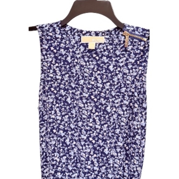 ⭐️ Michael Kors Sleeveless Printed Wide-Leg Jumpsuit – Size 2 - Picture 3 of 5